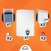 Pack Chaudière Facofri-ITAL 24KW à ventouse - Studio