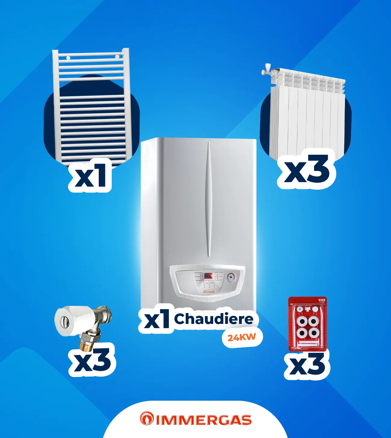 Pack Immergas 24KW - F2