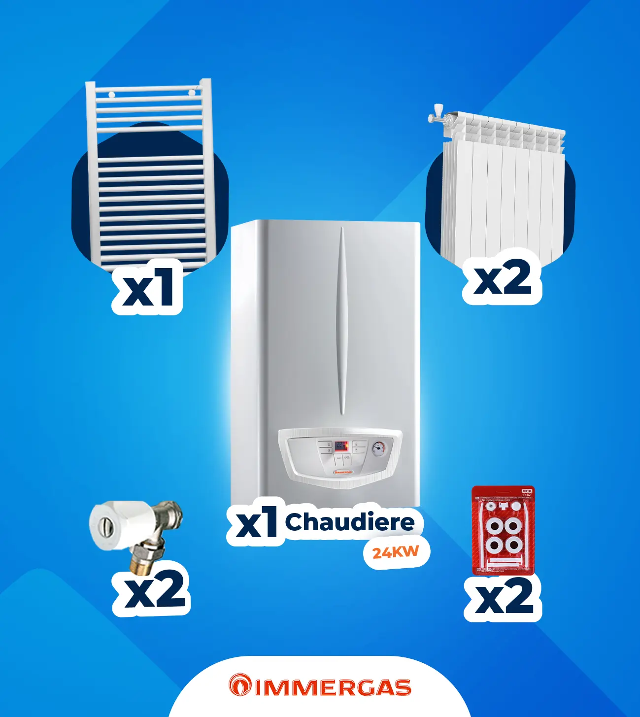 Pack Immergas 24KW - Studio